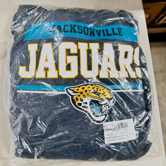 NEW Campus Colors Jacksonville Jaguars Hoodie Sweatshirt Gray Mens Size Large - Picture 2 of 3